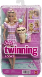 Barbie disfraz doble con lazo – muñeca con perrito