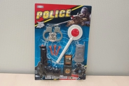 Set de policía con paleta de señalización