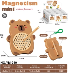 Tabla magnética con forma de capibara