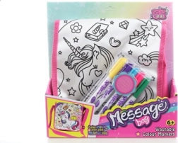 Bolso para colorear con motivo de unicornio