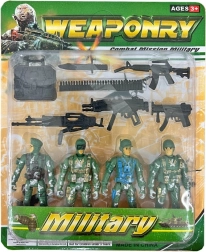 Figuras de comando de combate Warfare, soldados 8 cm, set de 4 uds