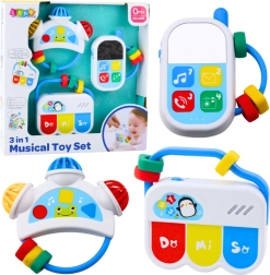 Set de Juguetes Musicales para Bebé 3 en 1