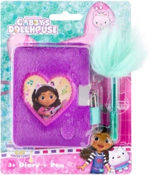 Mini cuaderno de peluche con bolígrafo La casa de muñecas de Gabby