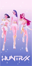Toalla infantil de algodón K-Pop Demon Hunters Huntrix 70 × 140 cm
