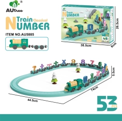 Tren matemático – set educativo de 53 piezas