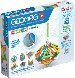 Juego de construcción magnético Geomag Supercolor Recycled – 52 piezas