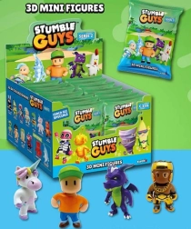 Stumble Guys – set de 3 figuras coleccionables en caja con ventana