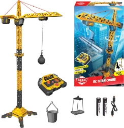 Grúa de construcción RC para niños 150 cm con brazo giratorio y carga por USB DICKIE TOYS