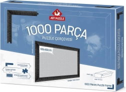 Marco para rompecabezas 68 × 48 cm negro