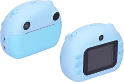 Cámara digital infantil con impresión – azul, 12 Mpx y vídeo Full HD