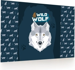 Alfombrilla de escritorio con motivo de lobo 60 × 40 cm