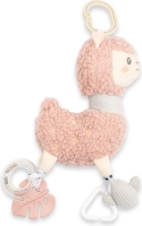Juguete de peluche llama con vibración, sonajero y mordedor NEW BABY