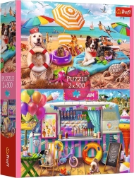 Puzzle 2x500 – tiempo de vacaciones Trefl