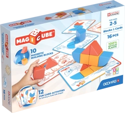 Geomag Magicube Blocks & Cards – juego de construcción magnético de 16 piezas