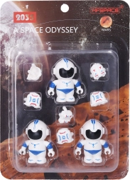 Astronautas 3 figuras 6 cm