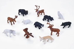 Mojo mini mundo de animales del bosque – set de 12 figuras en tubo