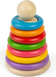 Bigjigs Toys torre apilable de madera con formas