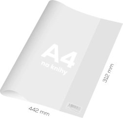 Funda para cuaderno A4 de PVC rígido, transparente