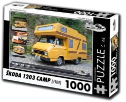 Puzzle RETRO-AUTA ŠKODA 1203 Camp (1969) – 1000 piezas