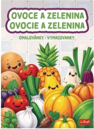 Libros para colorear de frutas y verduras 20 × 27,5 cm
