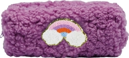 Estuche de peluche Teddy morado