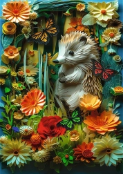 Puzzle Trefl Paper Art erizo 1000 piezas