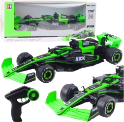 Fórmula RC F1 C44 KICK Sauber 1:16 negro‑verde