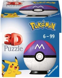 Rompecabezas 3D Pokémon Master Ball de Ravensburger - 54 piezas