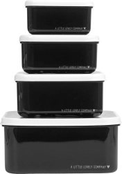 Juego de cuatro cajas para tentempiés A Little Lovely Company – Vesmír