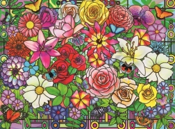 Puzzle Ravensburger Mundo floral Tiffany XXL 100 piezas