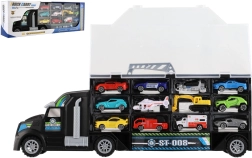 Camión transportador de autos con vehículos 50 cm