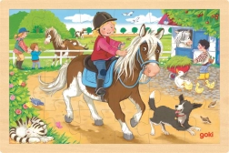 Puzzle de madera Granja con ponis Goki
