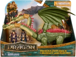 Cómo entrenar a tu dragón – set de acción del dragón Zippleback y los gemelos Ruffnut y Tuffnut