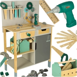 Taller de madera Lulilo Fikso, set de pequeño manitas con herramientas