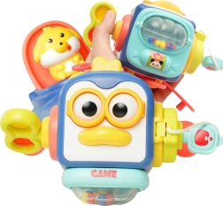 WOOPIE Pingüino Montessori Cubo Sensorial 6 en 1