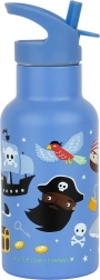Botella de acero inoxidable para beber con motivo pirata 350 ml