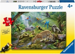 Puzzle Ravensburger Animales de la selva tropical 60 piezas