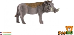 Modelo de jabalí verrugoso de la sabana de plástico 9 cm
