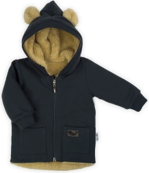 Sudadera infantil acolchada de otoño Nicol Miki con capucha y orejitas