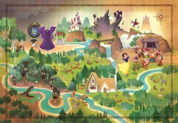 Puzzle Story Maps: Blancanieves 1000 piezas