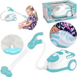 Aspiradora infantil con función de succión, luz y sonido – azul y blanca