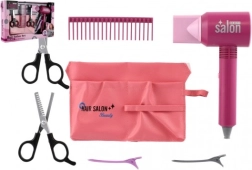 Set de belleza para pequeñas peluqueras con secador y accesorios