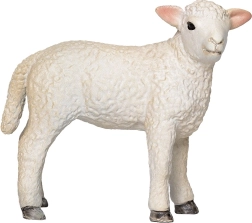 Adorable figura de un corderito de pie