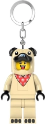 Llavero LEGO pug – minifigura
