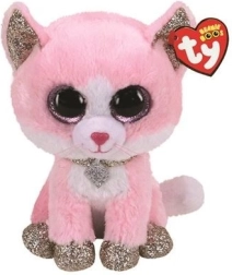 Mascota de gato rosa de peluche Fiona 15 cm