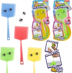 Mata moscas extensible y pegajosa con 2 moscas - 1 unidad