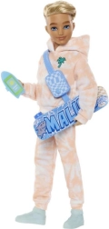 Muñeco Barbie Dream Besties Ken con skateboard y accesorios