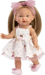 Muñeca realista Llorens Valeria con cuerpo totalmente de vinilo - 28 cm