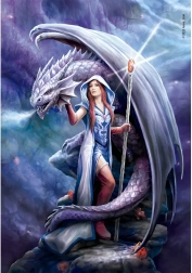 Clementoni Puzzle Hechicera de Dragones 1000 Piezas