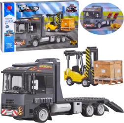 Construcción técnica – camión tractor con remolque y carretilla elevadora 1:42, 404 piezas